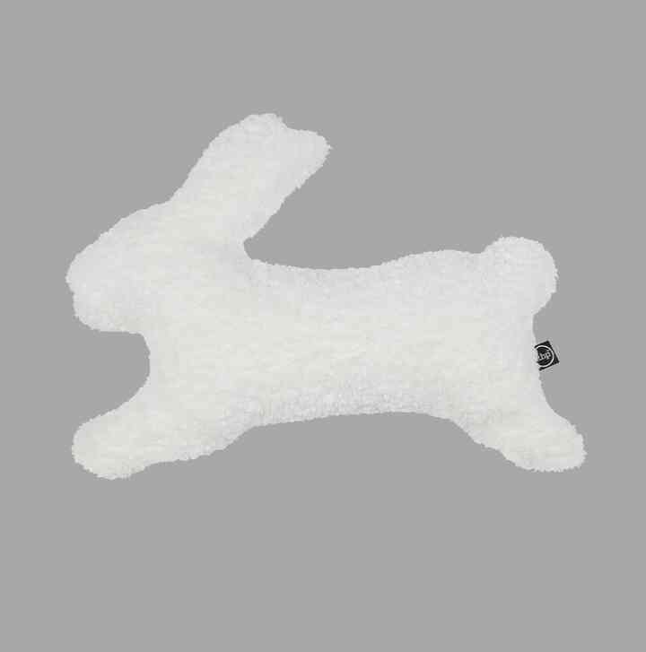 Happy Bunny White Plush クッション
