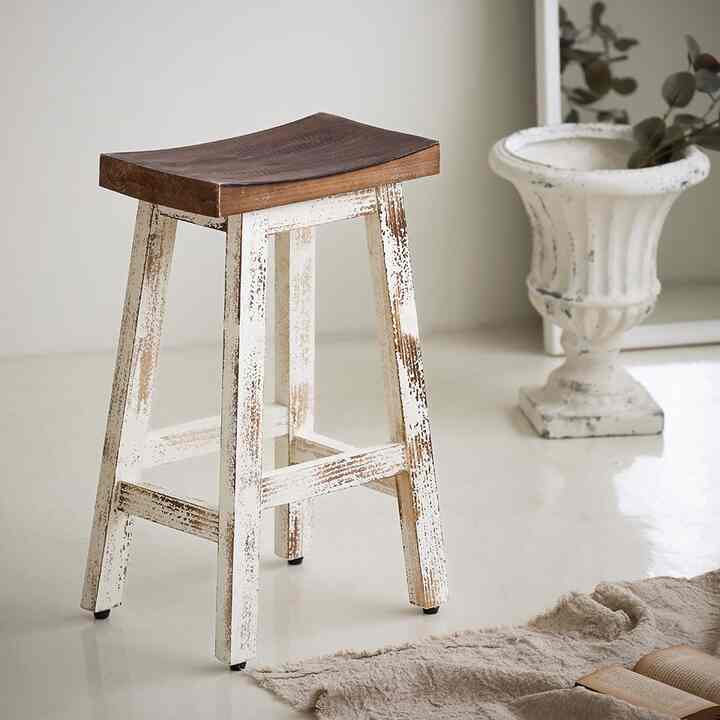 ウェールズ ヴィンテージ 天然木スツール