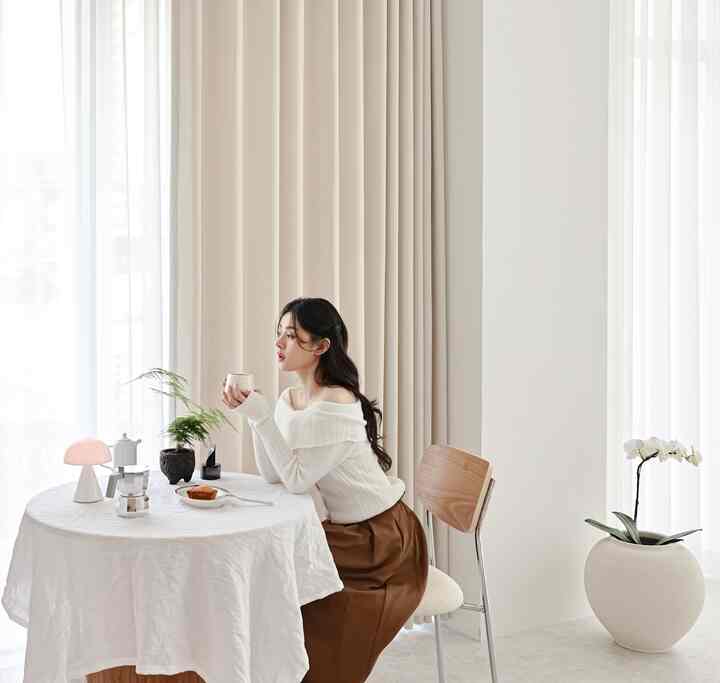 Cream latte カーテン