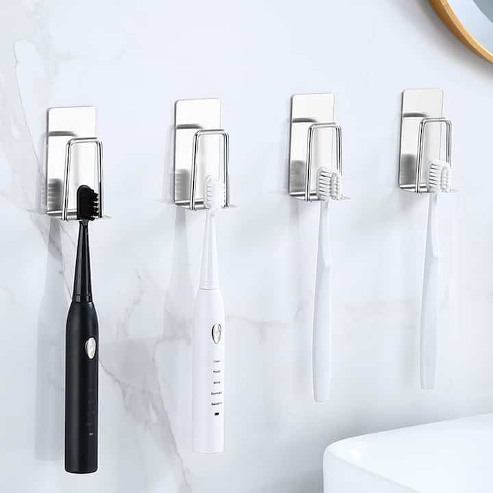 ステンレス304 貼り付け式歯ブラシホルダー