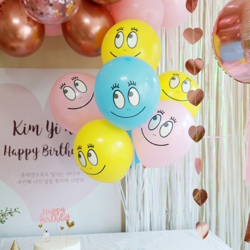 눈망울이 귀여운 알록달록 스마일풍선 생일파티 홈파티 방긋 스마일 풍선세트 가격 비교 파티조엘 눈망울이 귀여운 알록달록 스마일풍선 생일파티 홈파티 방긋 스마일 풍선세트