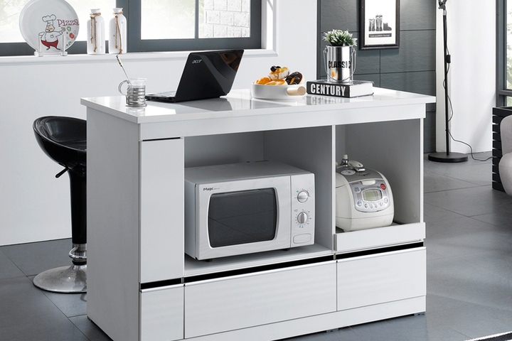 예투가구 플러스 아일랜드 광파렌지대 홈바테이블