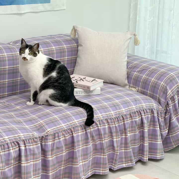 LAVENDER CHECK ソファカバー［4サイズ］