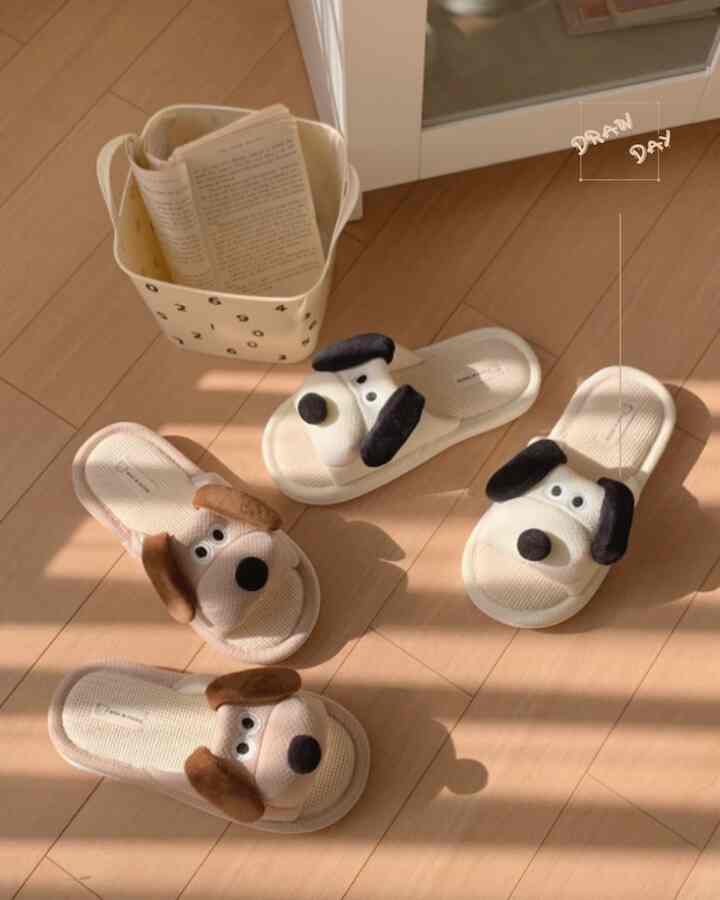 犬モチーフ スリッパ［2色・5サイズ］