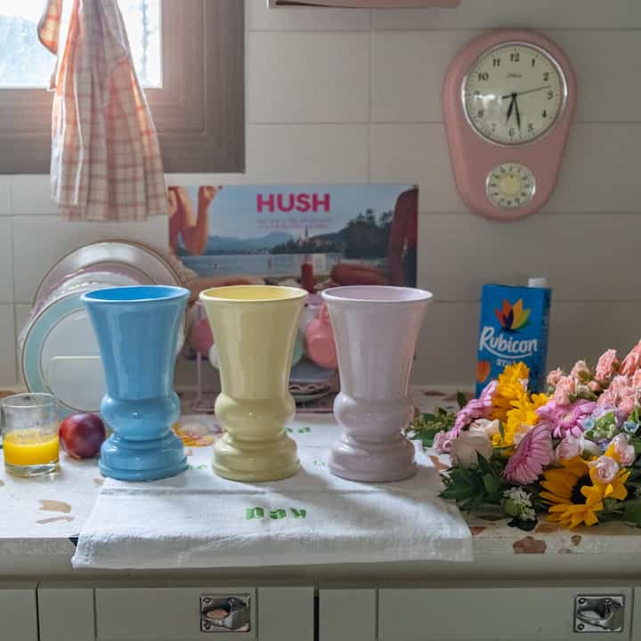 PASTEL フラワーベース［3色］