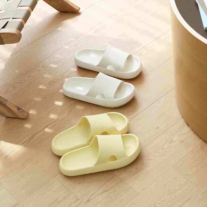 EVA素材 やわらかルームスリッパ／バススリッパ 2P［5色］