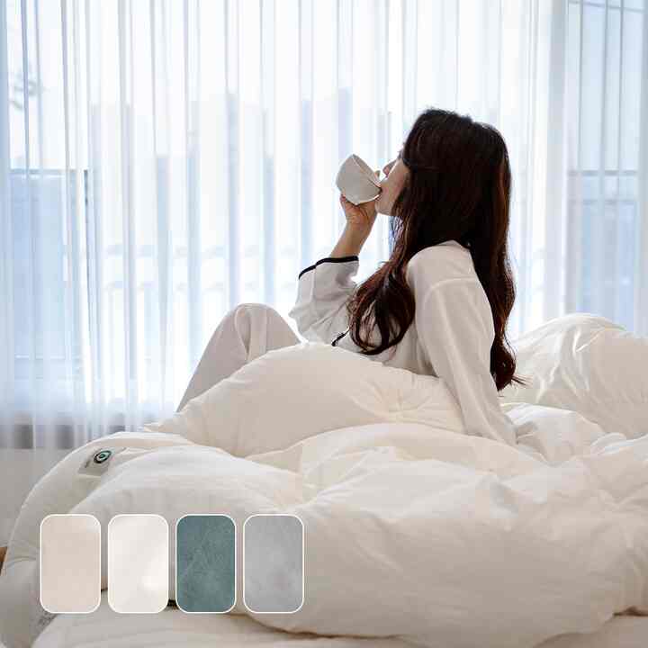 純オーガニックコットン100% アレルギーケア ホテル寝具セット［4色］