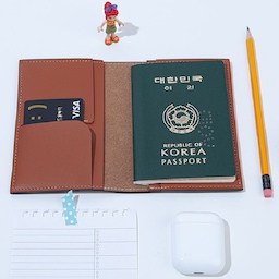 가죽 여권지갑 케이스 해외여행 필수품 파우치