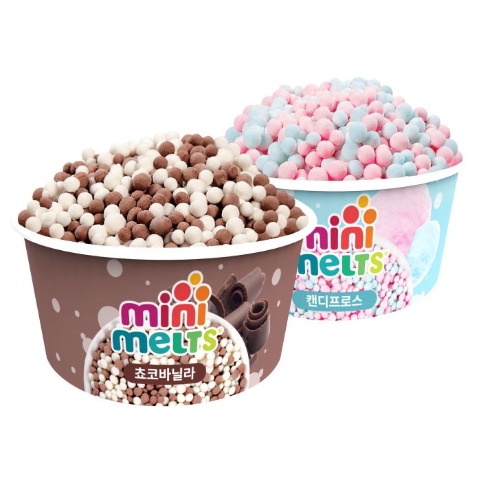 미니멜츠 구슬아이스크림 쵸코바닐라20+캔디프로스20 50g*40개