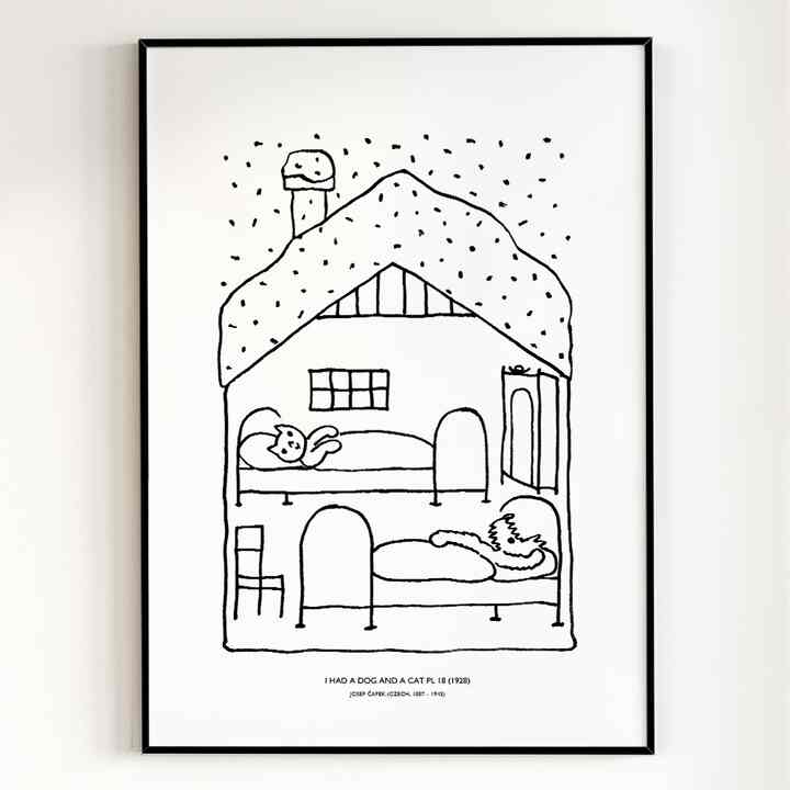 【Josef Capek】I Had a Dog and a Cat PI 18 (1928) ポスター