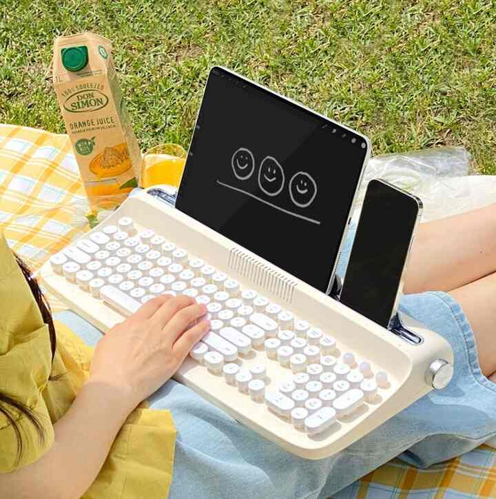 B503 韓国語キーボードレトロブルートゥースキーボード［5色］