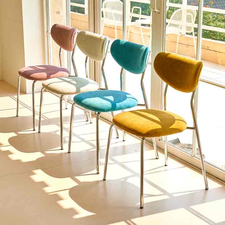 TOM シルバー チェア［3色］