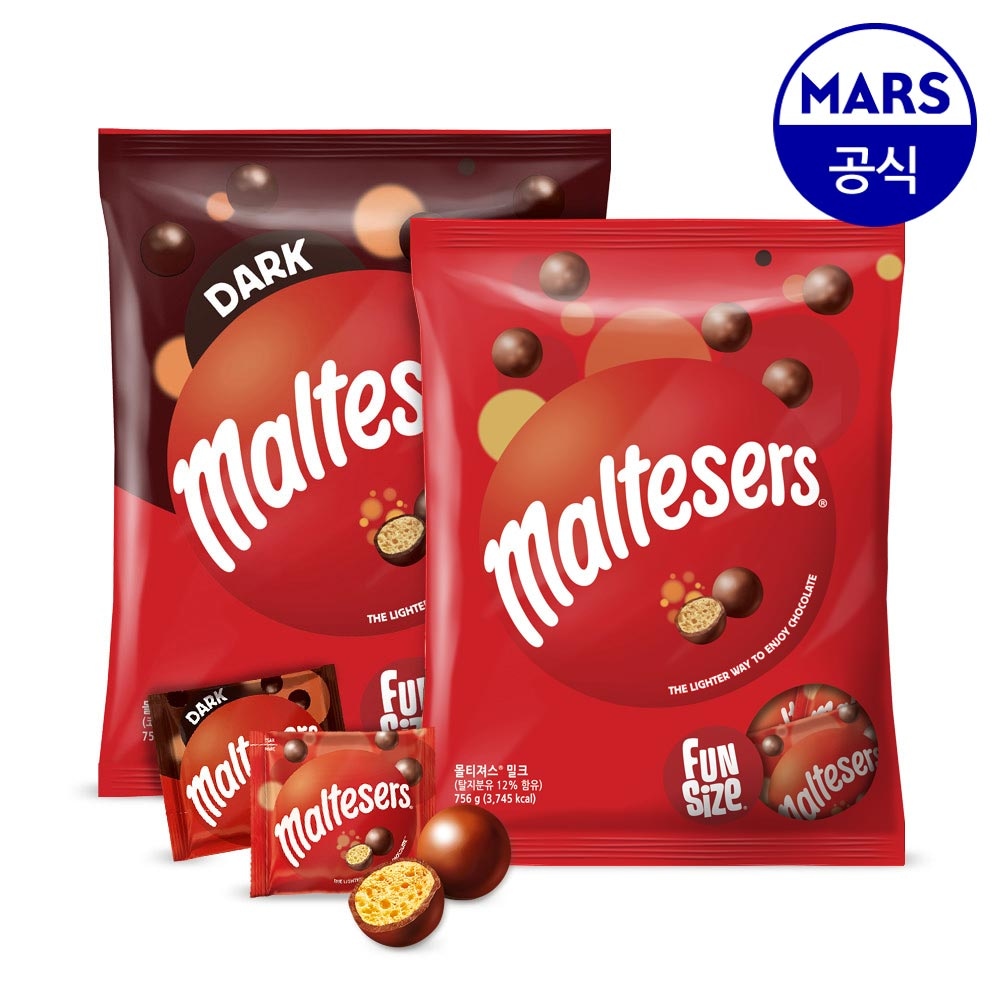몰티져스 756g 2종 (밀크/다크) 가격 비교 마즈 몰티져스 756g 2종 (밀크/다크)