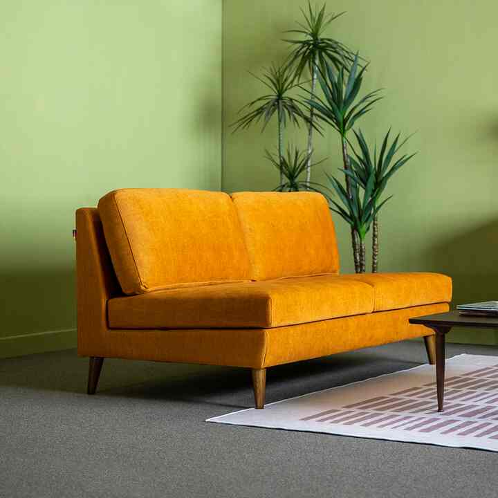 Chloe 3人掛けファブリックソファ［10色］