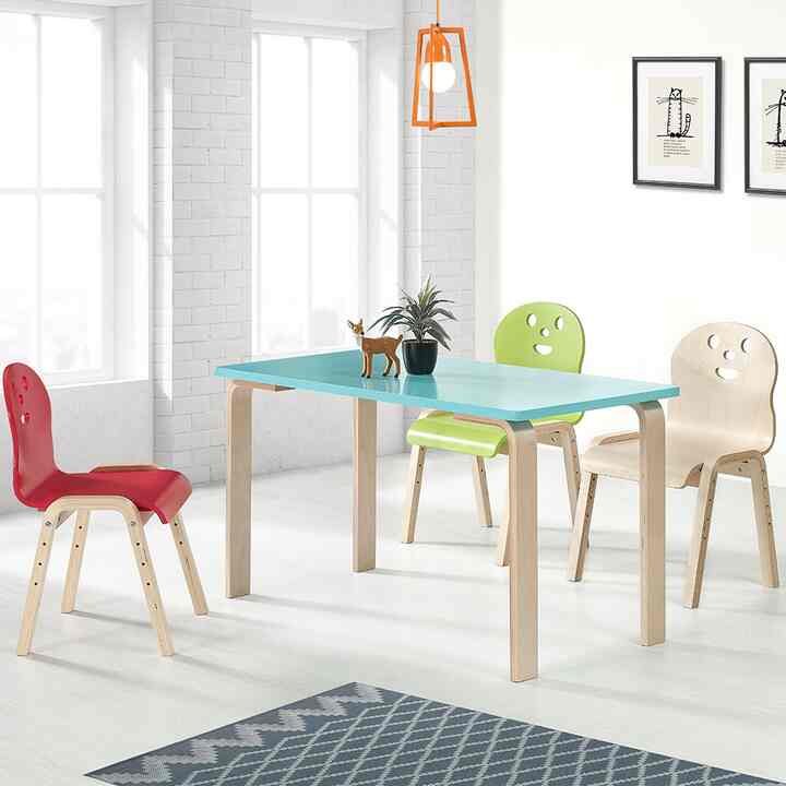 トリ ウッド 4段階 高さ調節 キッズデスク