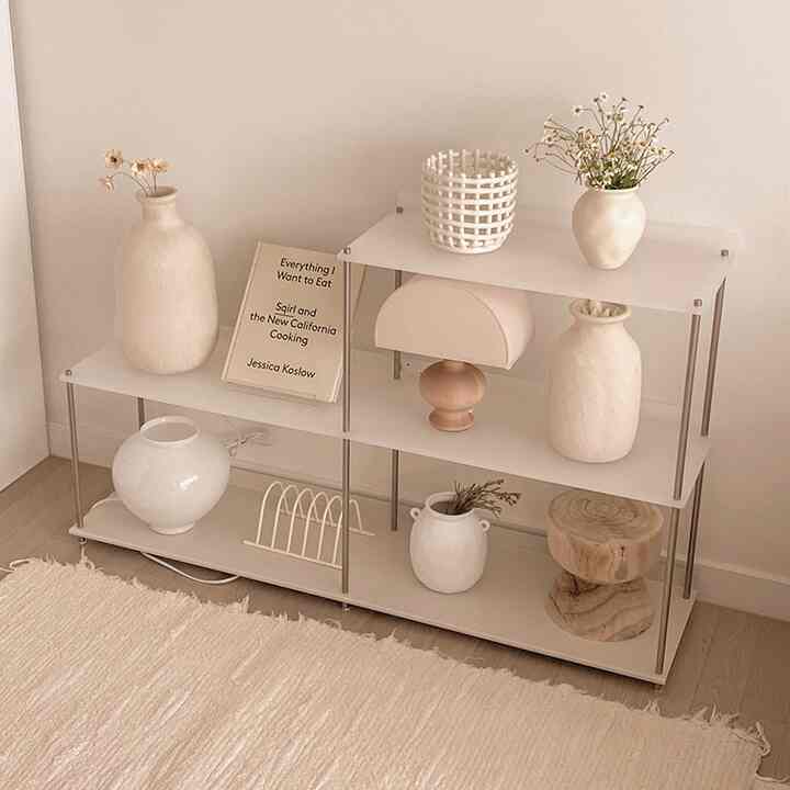 アクリル モジュール家具 シェルフ 3段 2段