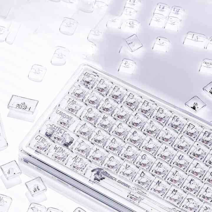 メカニカルキーボード 透明 PCキーキャップ カスタム RGB