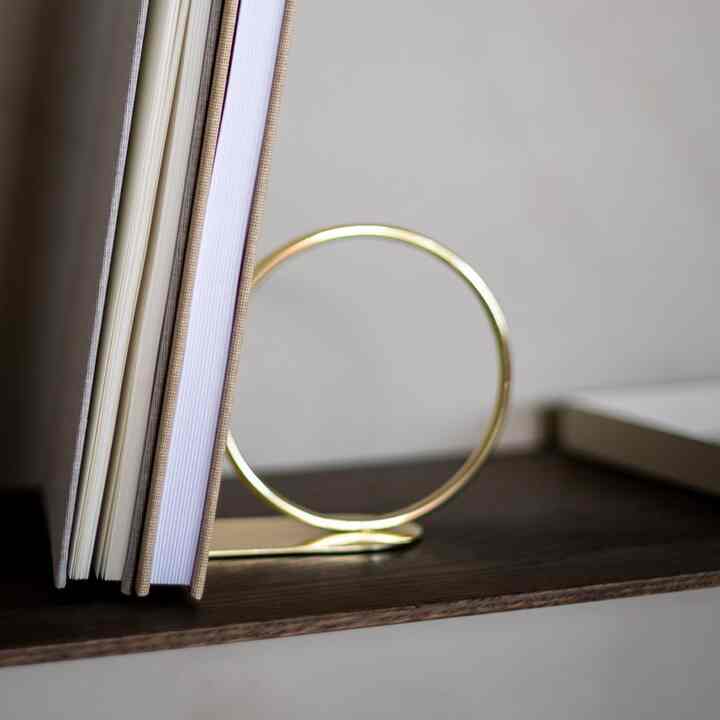 ブックエンド リング ブラス 15cm