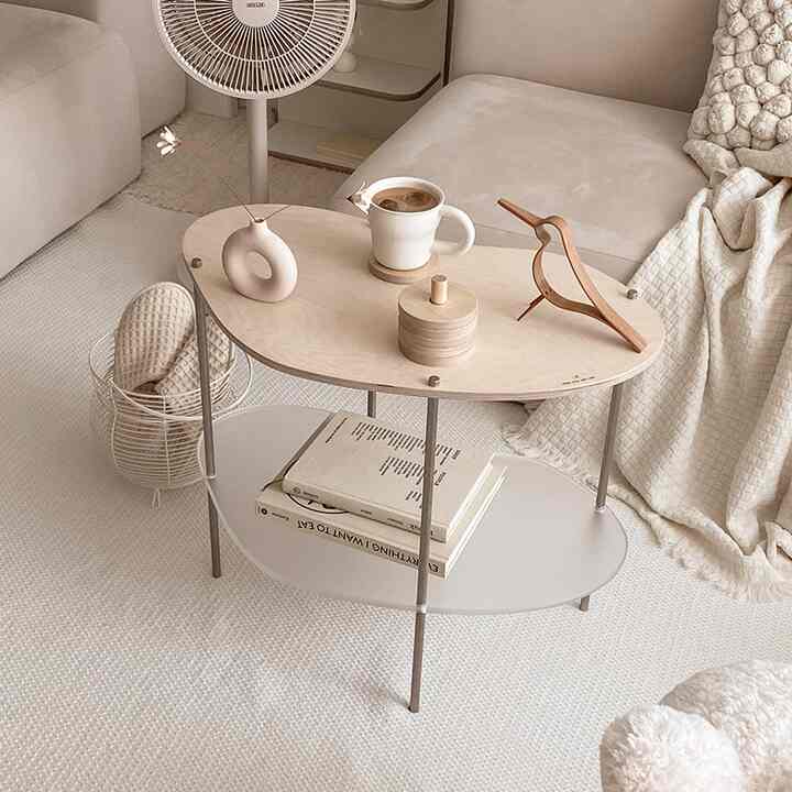 BESPOKE ウッドモジュール サイドテーブル Aタイプ 2.5 段［3色］