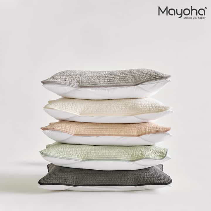 one day one pick ピグメント バンディング 枕カバー［5色・2サイズ］