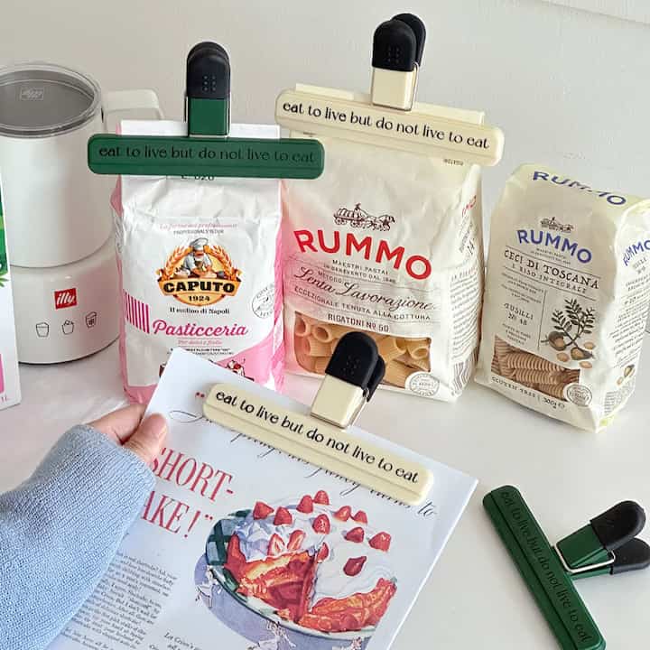 レタリング ワイド 袋止めクリップ［2色］