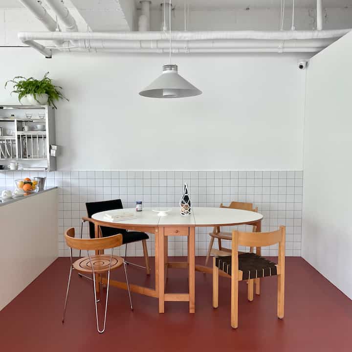 延長式ダイニングテーブル［6色］