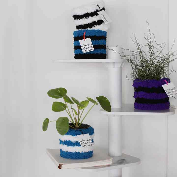 植木鉢カバー ポットカバー ボーダー［6色・2サイズ］