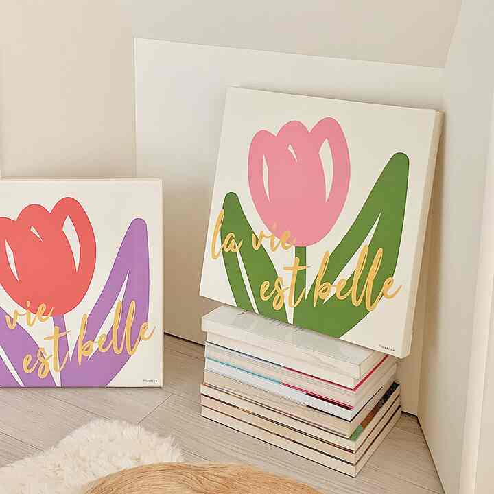 チューリップ インテリア アートパネル