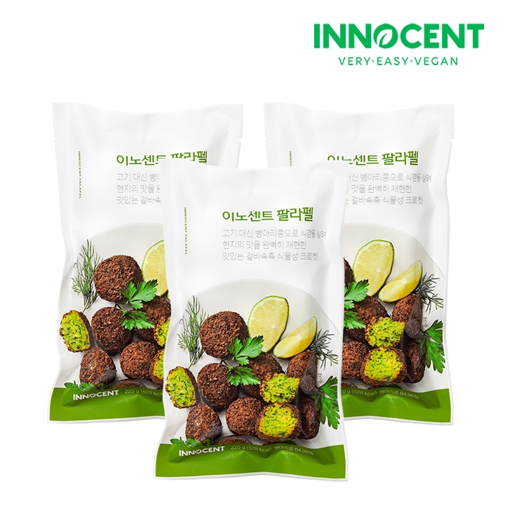 이노센트 겉바속촉 식물성 크로켓 팔라펠 220g*3팩 가격 비교 인테이크 이노센트 겉바속촉 식물성 크로켓 팔라펠 220g*3팩