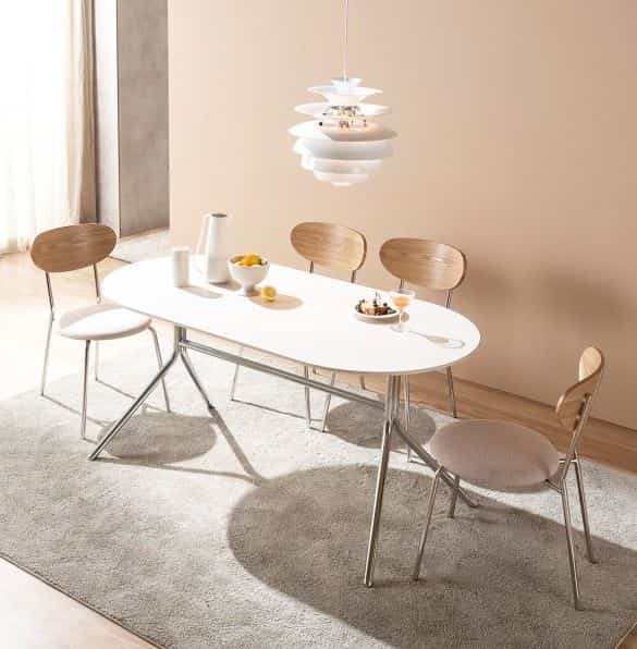 テルソ リリー セラミック ダイニングテーブル 160cm［2色］