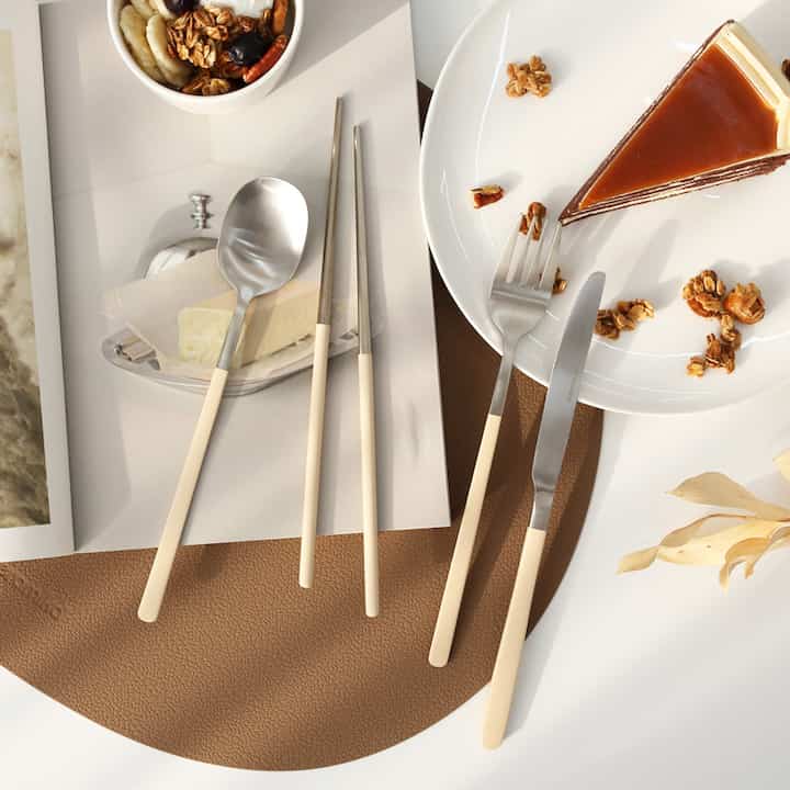 CUISINE DE MAMAN カトラリー SOONSOO 4人 16個 フールセット［6色］