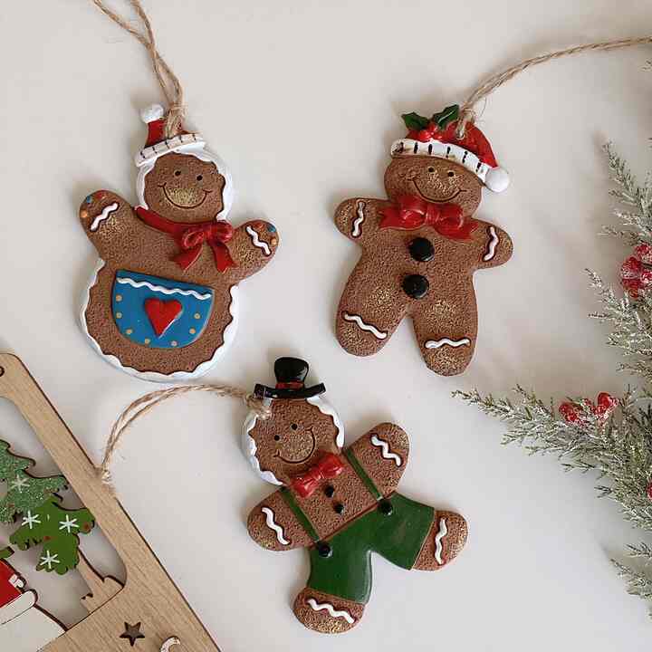 ジンジャーブレッド クッキー クリスマスオーナメント［3種］