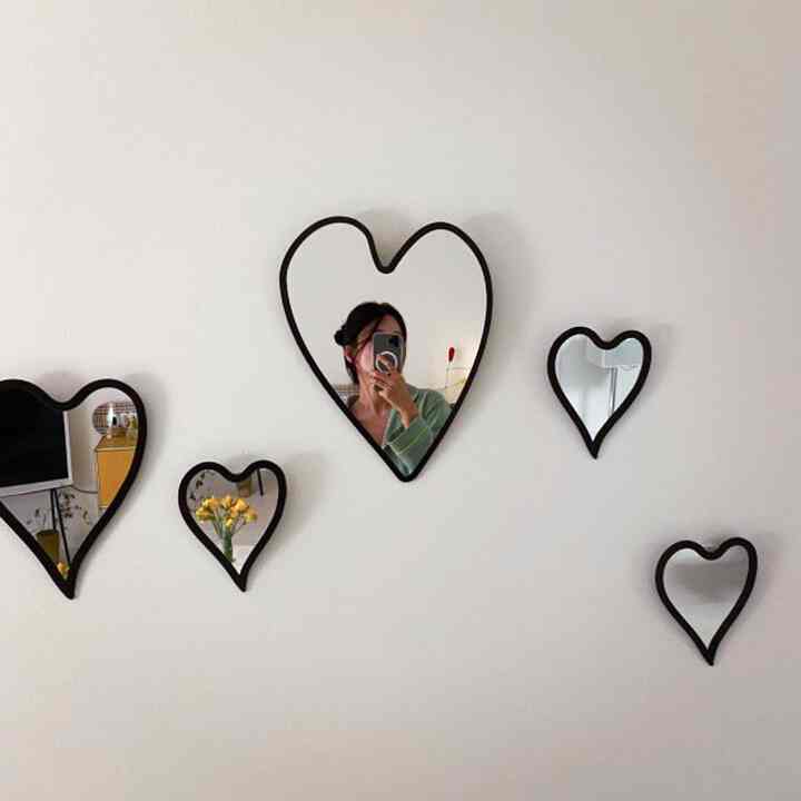 ハート アクリル ミラー［4サイズ］