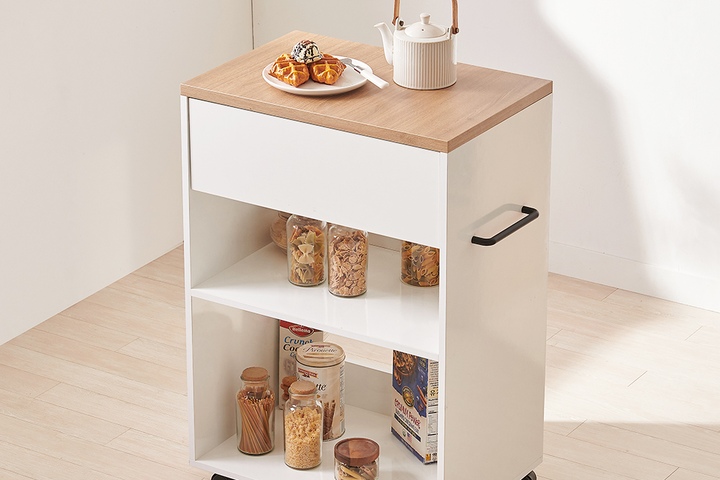 RF 데일리 만능 이동식 조리대 트롤리 수납장 3color