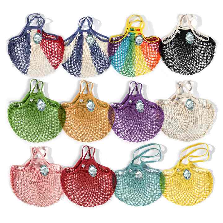 メッシュバッグ ネットバッグ M ロングハンド［9色］