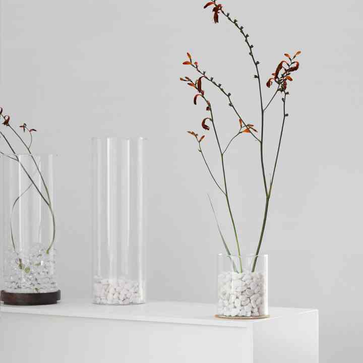シリンダー 円形 ガラス 花瓶［11サイズ］