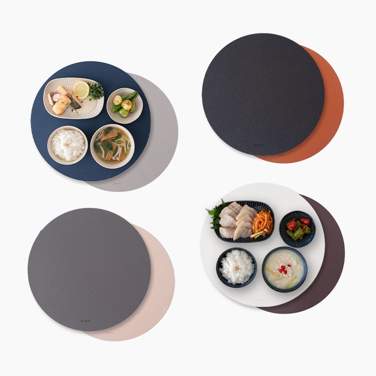 활용도 높은 양면 가죽 테이블매트 원형 4color 가격 비교 니코트 활용도 높은 양면 가죽 테이블매트 원형 4color