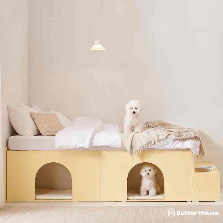 POPO HI ヘッドレス 収納付きベッド［2色・3種・2サイズ］