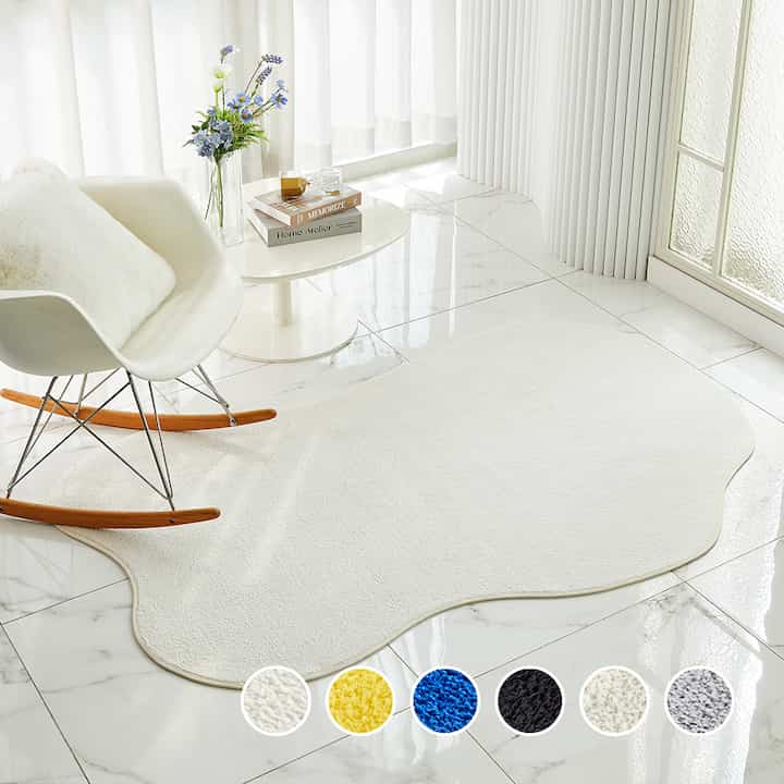 ふわふわ雲 ラグ［6色・3サイズ］