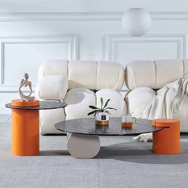 Wave ローテーブル［2色］