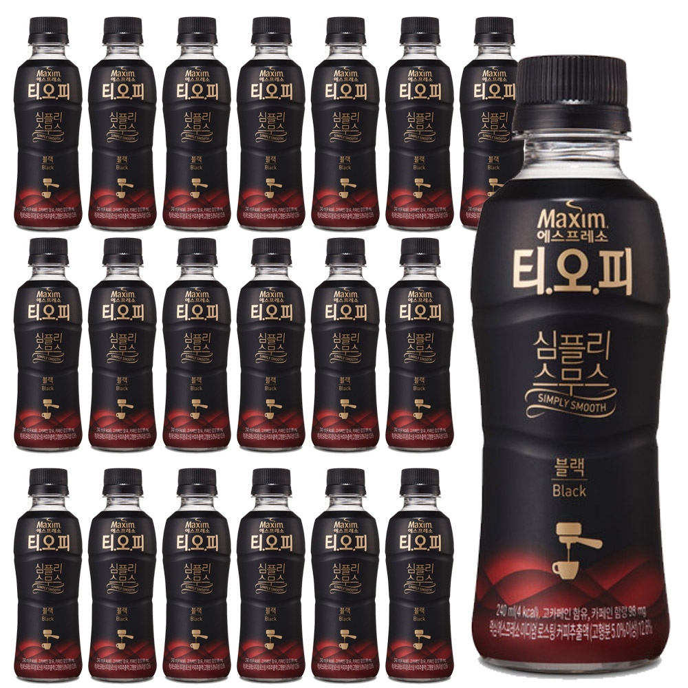 동서식품 티오피 심플리스무스 블랙 240ml*20개