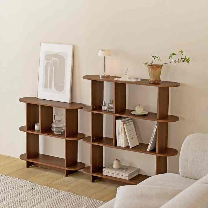 WALD ラウンド シェルフ 4段［3色・2サイズ］