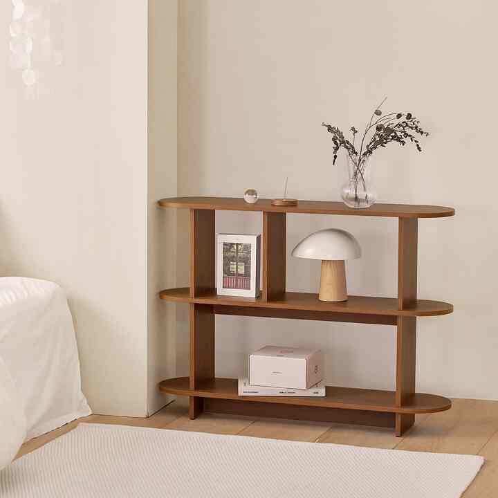 3-Tier Round Edge Open Shelf