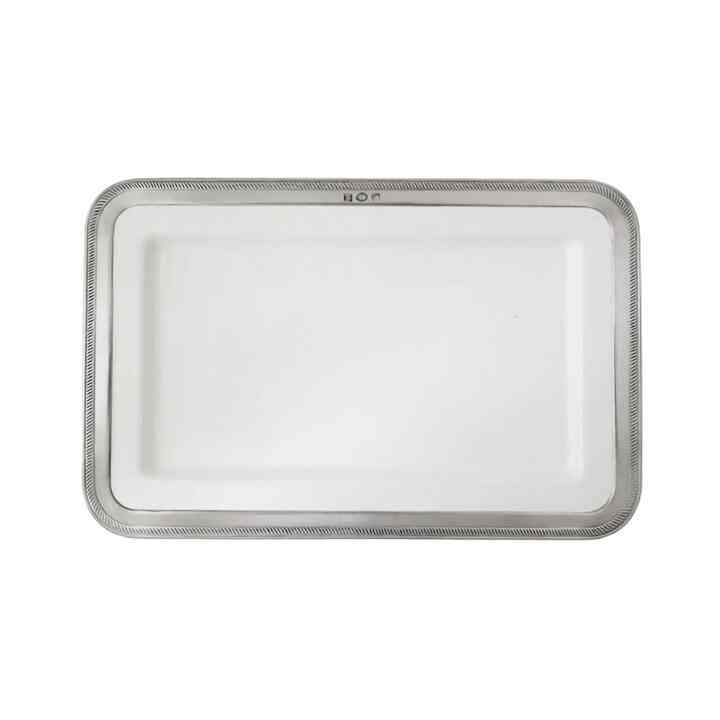 LUISA 長方形皿 (ホワイト) cm 37,5 x 24