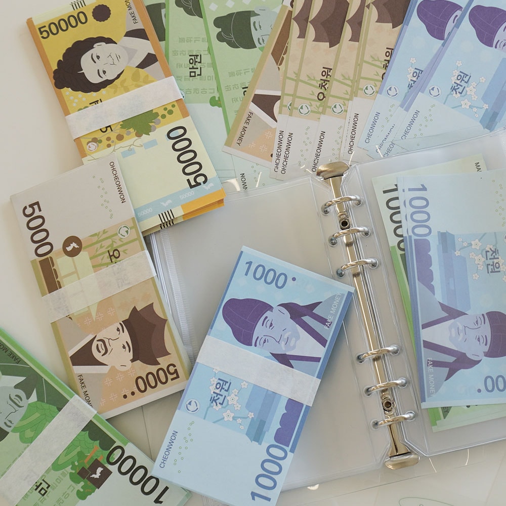 디자인문구 > 현금 챌린지 페이크머니 & 세이빙 보드 속지-오만원 50매 | 오늘의집 쇼핑