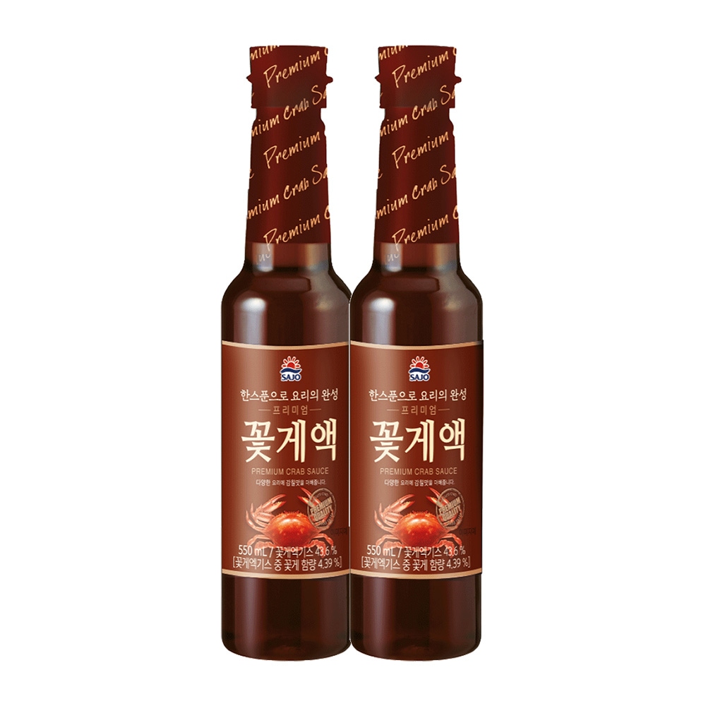 사조대림 프리미엄꽃게액 550ml*2개