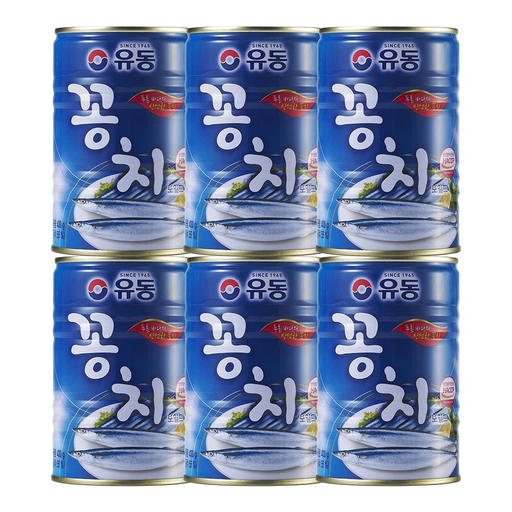 유동 꽁치 400g*6개