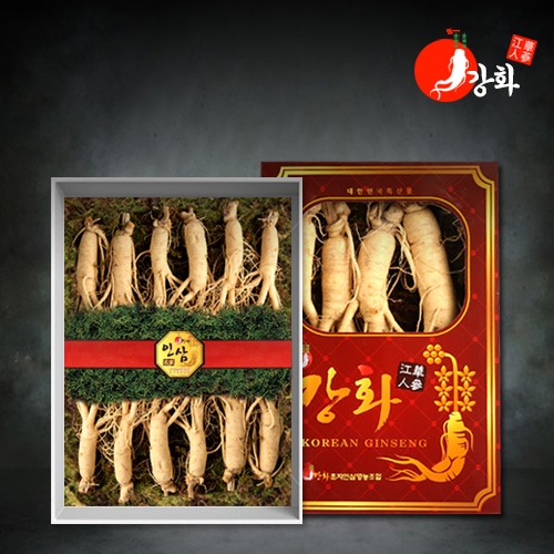 강화초지인삼 국내산 강화 5년근 난발삼 1채 750g (17-20뿌리)(종이박스선물포장)