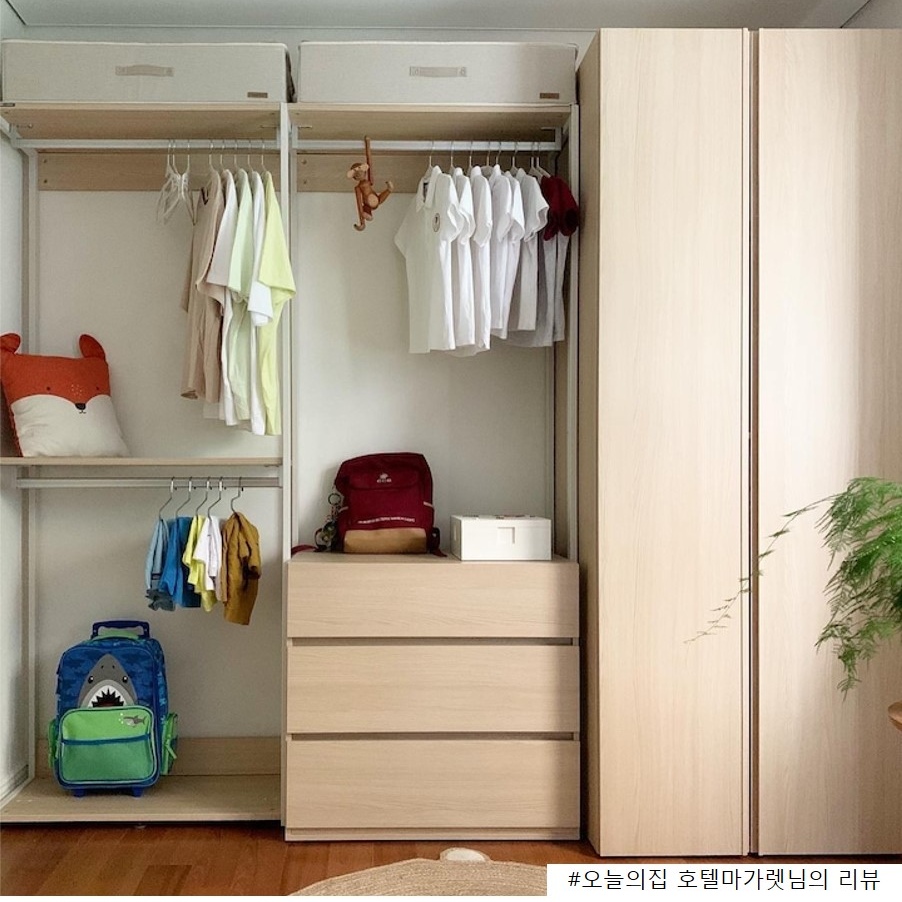 드레스룸 > [오늘의집 단독] 스테이 내추럴 드레스룸 세트 206cm 옷장+서랍형 | 오늘의집 쇼핑