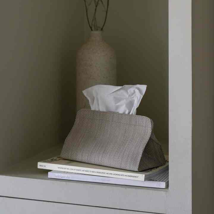 ヘリンボーン ティッシュカバー